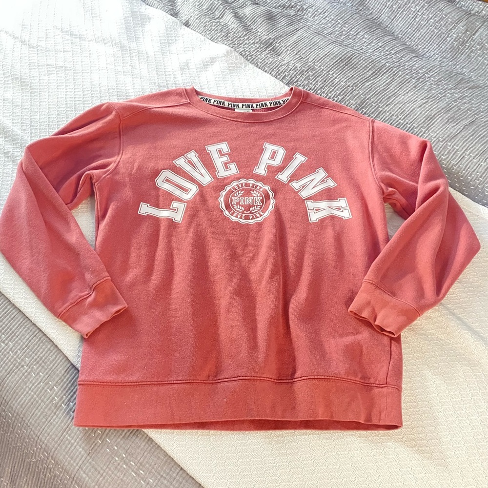 Varsity PINK Crew neck Sweater XS
